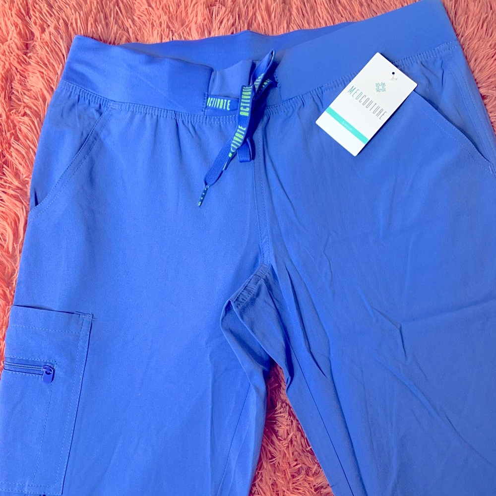 M-3XL NWT Light blue/CEIL Med Couture Womens Scrub Pants